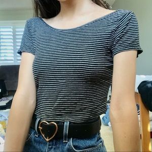 Brandy Melville stripped crop top